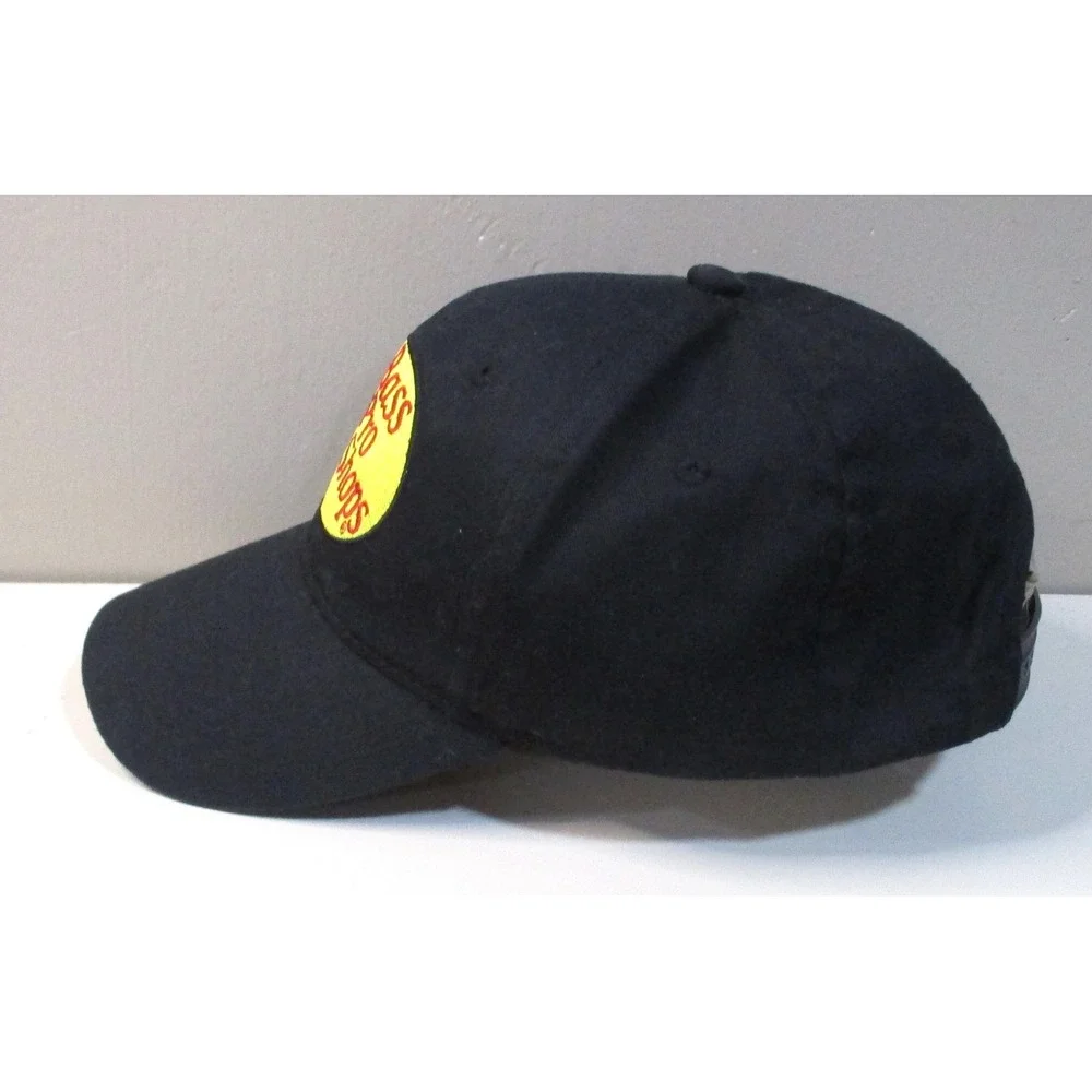Bass Pro Shops Snapback Hat Black Embroidered Logo Fishing Baseball Cap OSFM